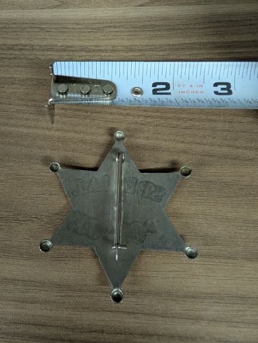 Obsolete Lawrenceville Special Police Nickel-Plated Six-Point Star Badge