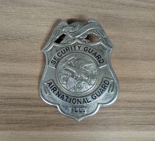 Illinois Air National Guard Security Guard Shield Badge