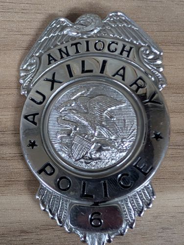 C.H. Hanson Antioch Auxiliary Police Badge Number 6