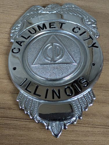 Cold War Era Calumet City Illinois Civil Defense Badge by C.H. Hanson