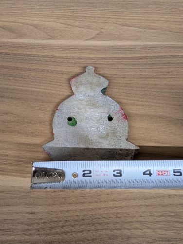World War II British Air Raid Precautions ARP Warden Cast Metal Post Plaque