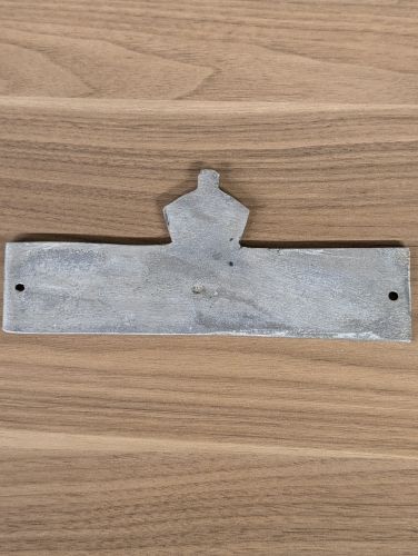 WWII British Civil Defense Air Raid Precautions ARP Warden Cast Metal Post Plaque