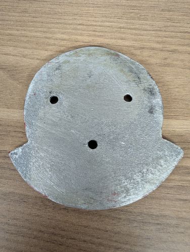WWII British Air Raid Precautions ARP Warden Cast Iron Post Door Plaque