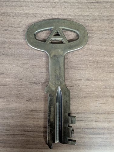 Folger Adam Company Cast Brass Prison Key Joliet Illinois