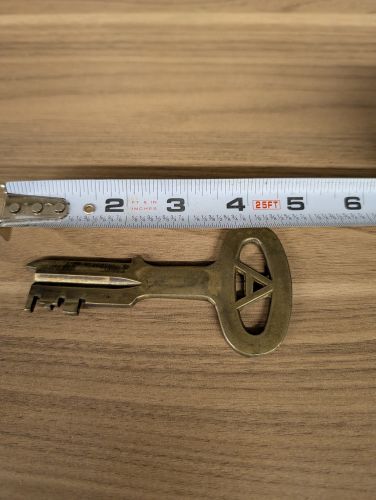 Folger Adam Company Cast Brass Prison Key Joliet Illinois