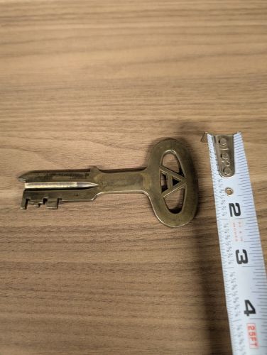 Folger Adam Company Cast Brass Prison Key Joliet Illinois