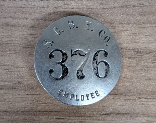 Sioux City Stock Yards Company Metal Employee Identification Badge Number 376