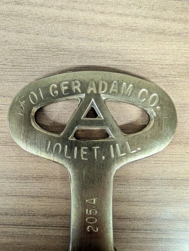 Vintage Folger Adam Co. Joliet, Illinois Prison Key 205A