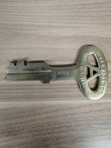 Vintage Folger Adam Co. Joliet, Illinois Prison Key 205A
