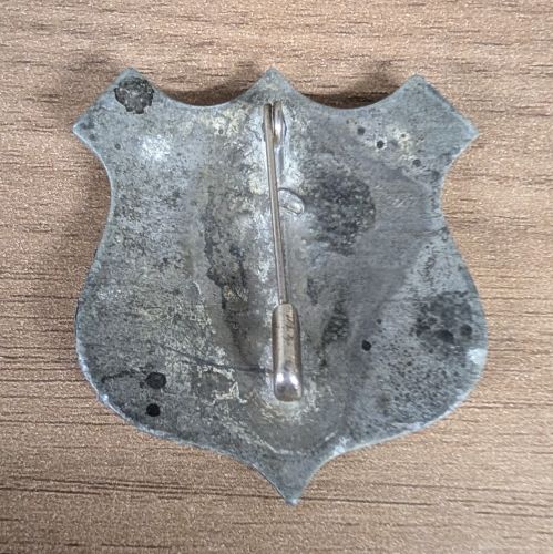 WWII US Civilian Defense Air Raid Warden Identification Badge Dedham Massachusetts