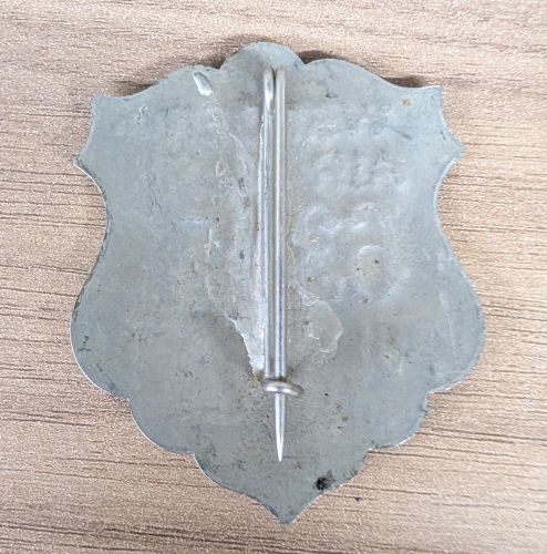 WWII Boston Police Department Air Raid Warden Badge No. 6345