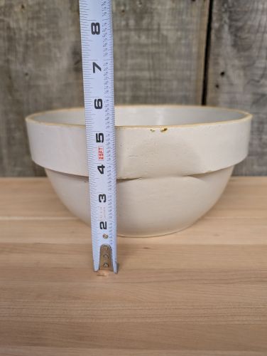 Antique Yellowware Shoulder Rim Mixing Bowl
