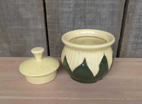 Two Shawnee Corn King Pottery Tableware Items