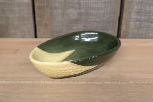 Two Shawnee Corn King Pottery Tableware Items