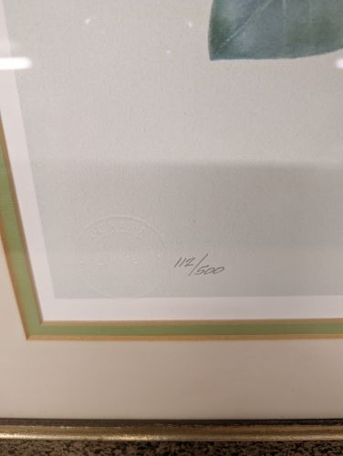 C. Don Ensor Signed Limited Edition Rhododendron Offset Lithograph