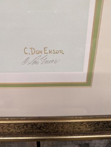 C. Don Ensor Signed Limited Edition Magnolia Print