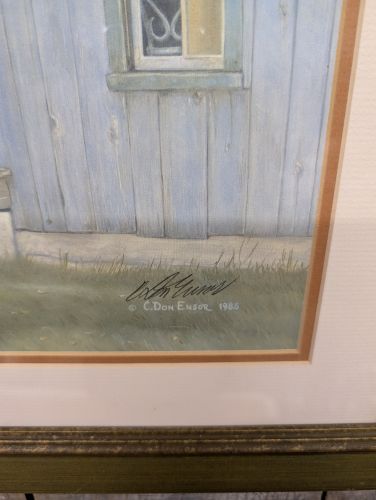 C. Don Ensor Signed Limited Edition Print Antique Sale