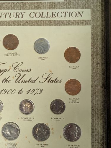 Kennedy Mint US 20th Century Type Coin Collection with Norman Rockwell Print