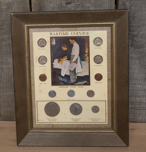 US Wartime Coinage Freedom From Fear Framed Set by The Kennedy Mint