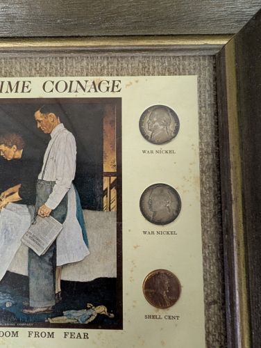 US Wartime Coinage Freedom From Fear Framed Set by The Kennedy Mint