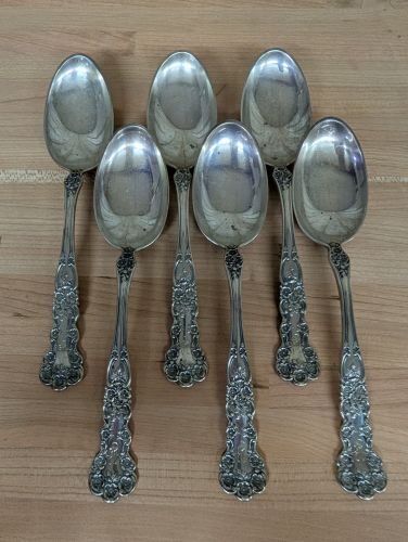 A Set of Gorham Sterling Silver Teaspoons in the Buttercup Pattern