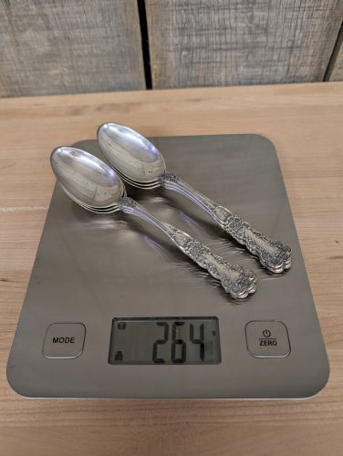 A Set of Gorham Sterling Silver Teaspoons in the Buttercup Pattern