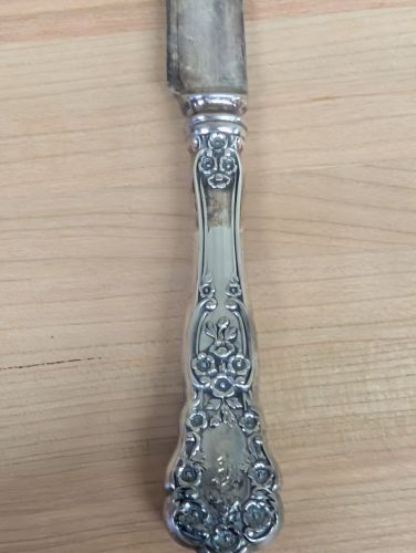 Set of Six Gorham Buttercup Pattern Sterling Silver Handled Knives