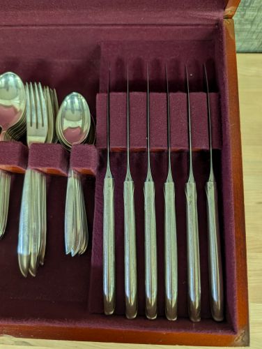 International Silver Company Northern Lights Sterling Silver Flatware Service for Twelve