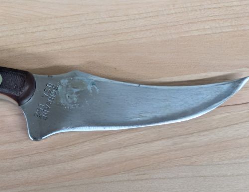 Schrade USA 152 Old Timer Sharpfinger Fixed Blade Knife with Leather Sheath