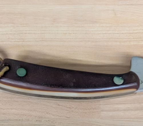 Schrade USA 152 Old Timer Sharpfinger Fixed Blade Knife with Leather Sheath