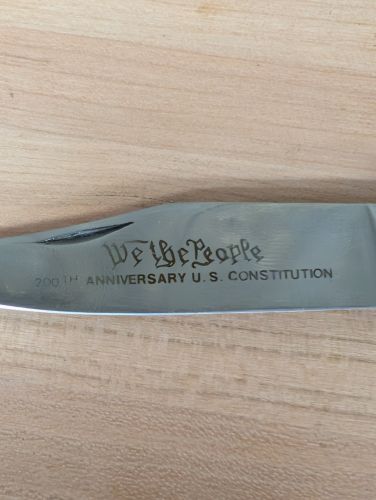 Direct Connection U.S. Constitution Bicentennial Commemorative Diamond Knife in Original Box