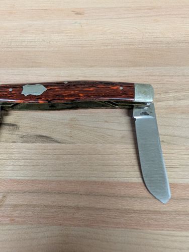 George Wostenholm I-XL Premium Stockman Knife with Root Beer Swirl Handles