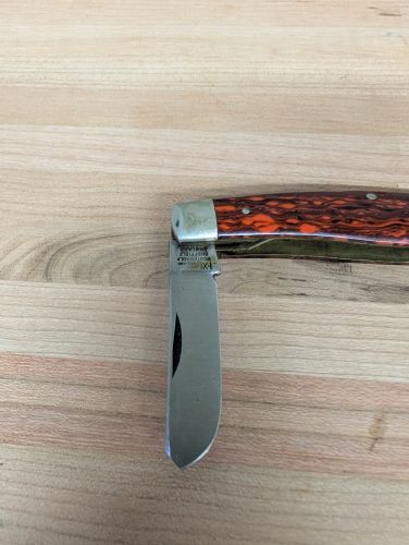George Wostenholm I-XL Premium Stockman Knife with Root Beer Swirl Handles