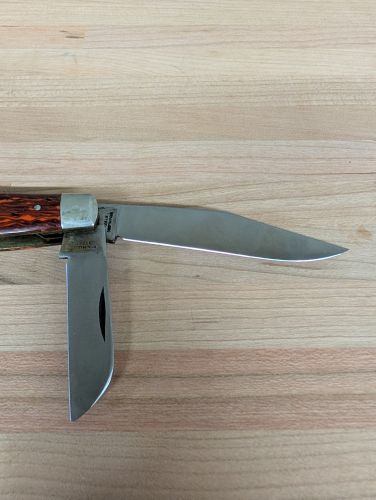 George Wostenholm I-XL Premium Stockman Knife with Root Beer Swirl Handles