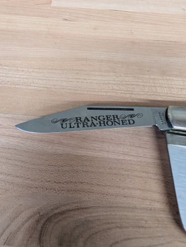 Vintage Ranger Yellow Stockman Three Blade Pocket Knife