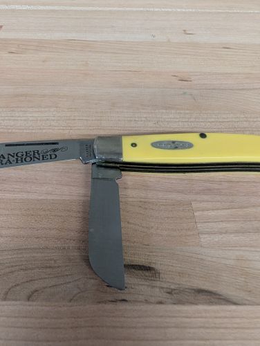 Vintage Ranger Yellow Stockman Three Blade Pocket Knife