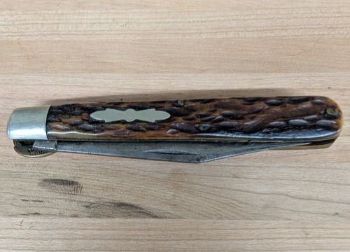 Cattaraugus Cutlery Co. Large Single Blade Folding Hunter Pocket Knife
