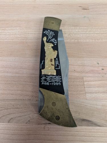 Statue of Liberty Centennial Commemorative Lockback Folding Pocket Knife