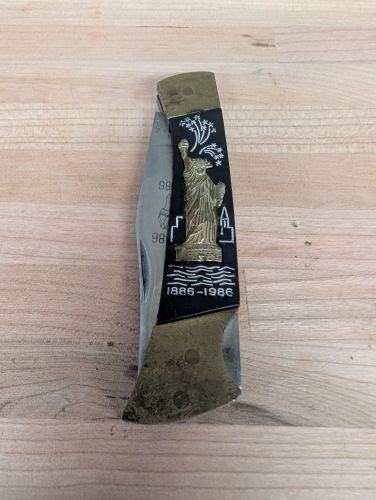 Statue of Liberty Centennial Commemorative Lockback Folding Pocket Knife