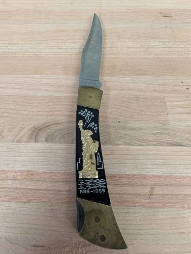 Statue of Liberty Centennial Commemorative Lockback Folding Pocket Knife