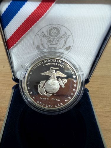 2005-P US Marine Corps 230th Anniversary Proof Silver Dollar