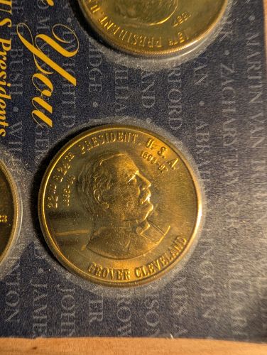 A Collection of 1997 Reader's Digest Brass US Presidential Commemorative Medals