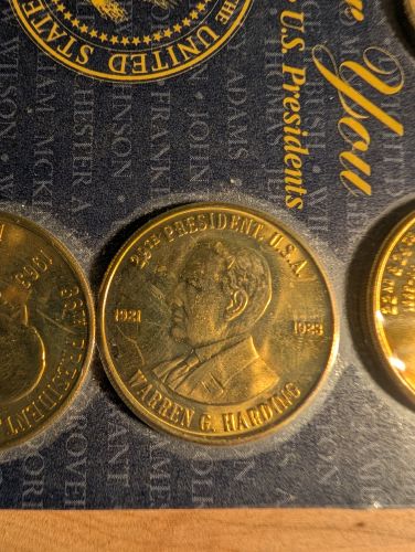 A Collection of 1997 Reader's Digest Brass US Presidential Commemorative Medals