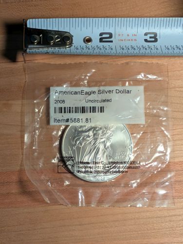 2008 American Eagle 1 oz .999 Fine Silver Dollar