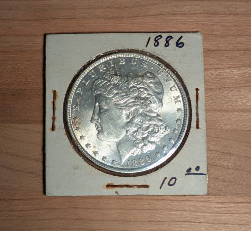 US 1886 Morgan Silver Dollar