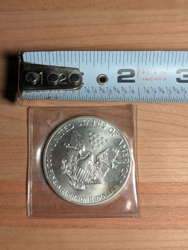 1989 American Silver Eagle 1 Ounce .999 Fine Silver Coin