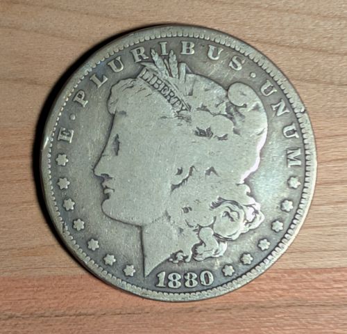 US 1880 Morgan Silver Dollar, Philadelphia Mint