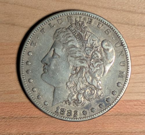 1882-S US Morgan Silver Dollar