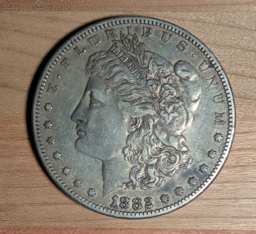1882-S US Morgan Silver Dollar