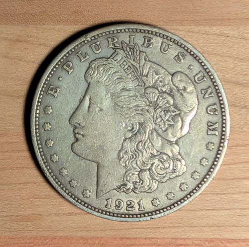 US 1921-D Morgan Silver Dollar
